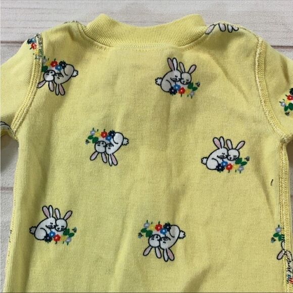 Hanna Andersson Yellow Bunny Zip Up Sleeper - Picture 5 of 7